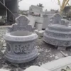 Mộ Tròn Đá Nguyên Khối Ø115–147 cm – Kích Thước Phong Thủy