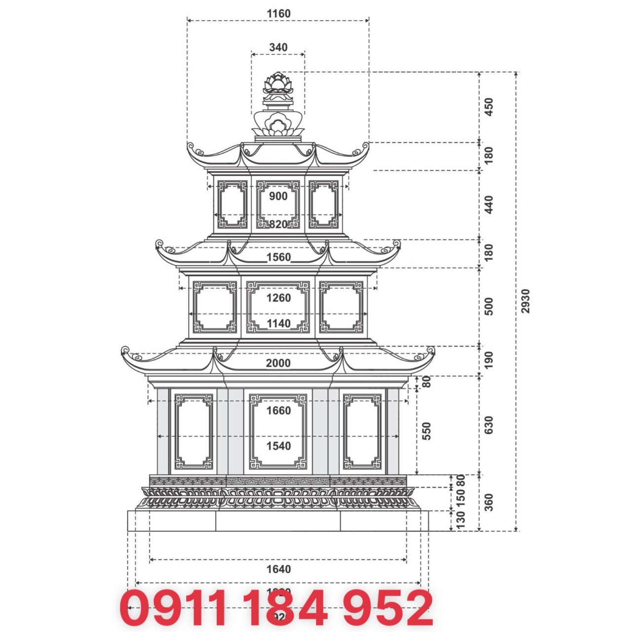 Mộ Tháp Đá Phật Giáo 3 Tầng – Đá Tự Nhiên Nguyên Khối 3 tháp đá , mộ tháp đá , tháp đá thờ tro cốt, tháp đá phật giáo , mộ tháp